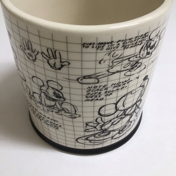 Disney Mickey Mouse Sketch Coffee Mug Cartoon Jumbo Tea Cup Big 16 oz Vintage - Picture 6 of 15